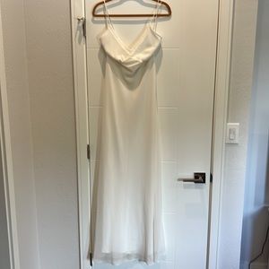 Erin by Erin Fetherston White Spaghetti Strap Maxi Dress